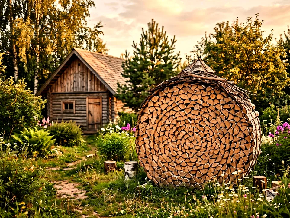 Дуб + укладка в дровник, Калининец, улица Лесная, 36В